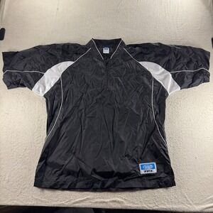 Louisville Slugger TPX Windshirt Youth XL Black Good 1/4 Zip Short Sleeve